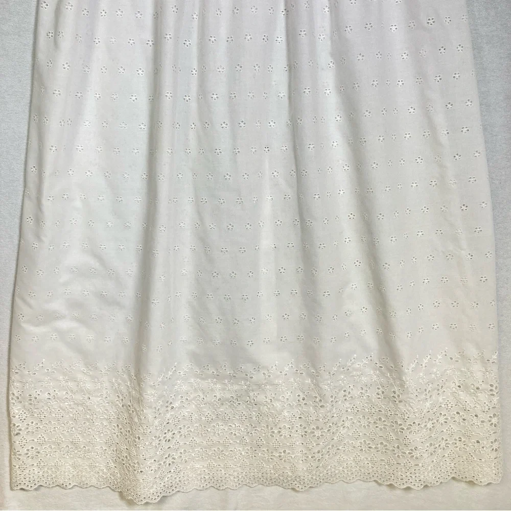 Vintage Bonnie Srauss  Maxi Dress Women's  Embroidered Size 10 White - Picture 7 of 16